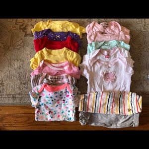 Bundle of baby girl clothes